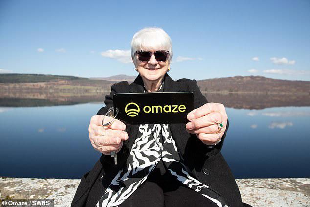 Widowed grandmother Patricia Moule, 81, scooped a £4million contemporary four bedroom home on the shores of Loch Rannoch, Perthshire, in April this year